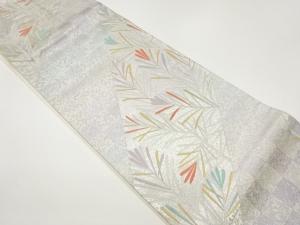 若松に市松模様織出し袋帯